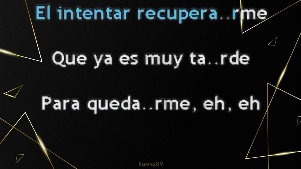Benjamín. No Soy El Aire (Karaoke) YouTube