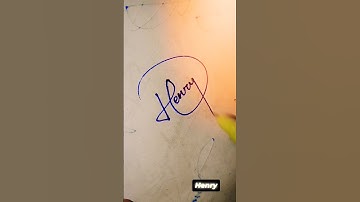 Henry name signature style #youtube #design #shorts #art #writing #sign #ytshorts