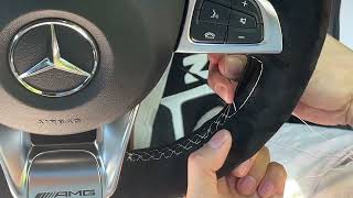 2016 mercedes-benz amg steering wheel cover DIY