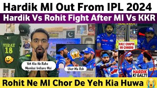 MI Out From IPL 2024 | Kkr Beat Hardik MI | MI Vs KKR IPL 2024 Match | Pakistan Reaction on IPL 2024