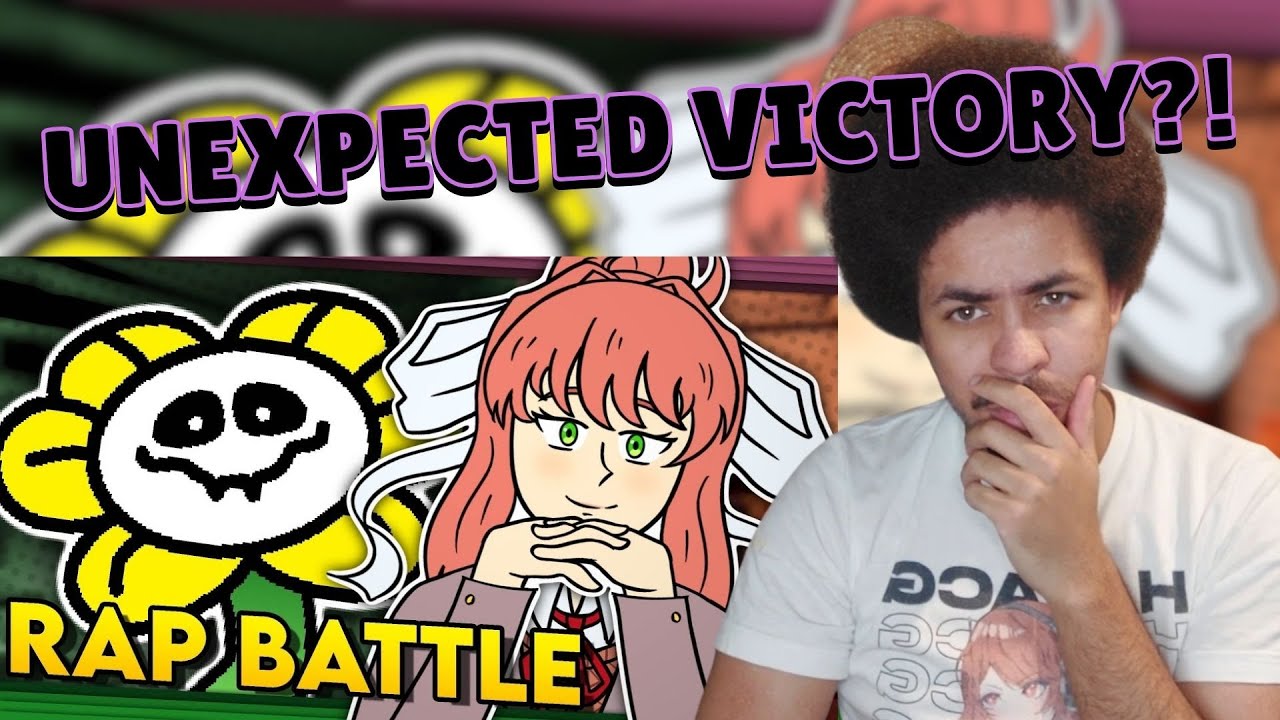 RAPPER REACTS TO Flowey vs. Monika - UNDERTALE vs. Doki Doki Literature Club. RAP BATTLE! (DGPRB)