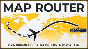 Map Router: Automated Map Animation Toolkit 📍 After Effects Template