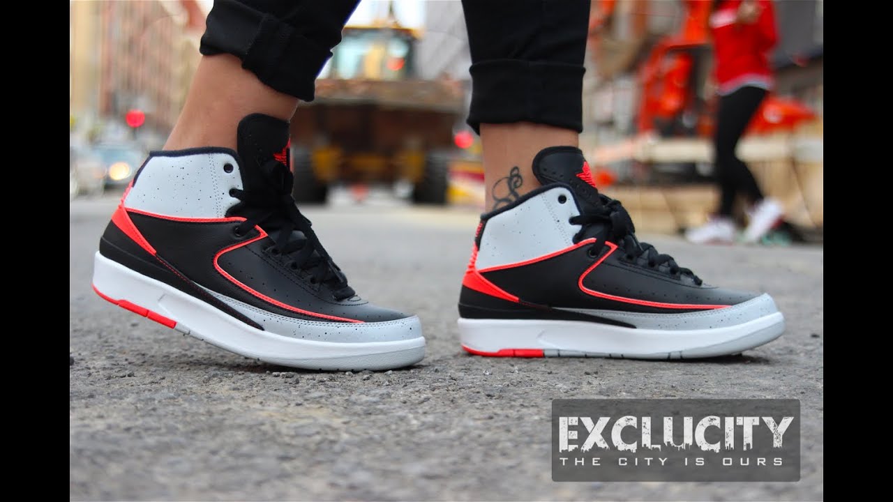 jordan 2 infrared on feet