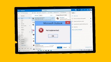 How To Fix Not Implemented Error In Outlook On Windows