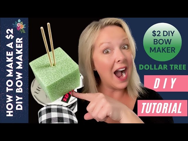 Easy Bow Maker  Dollar Tree Bow Maker for Easy Wreath Bows 