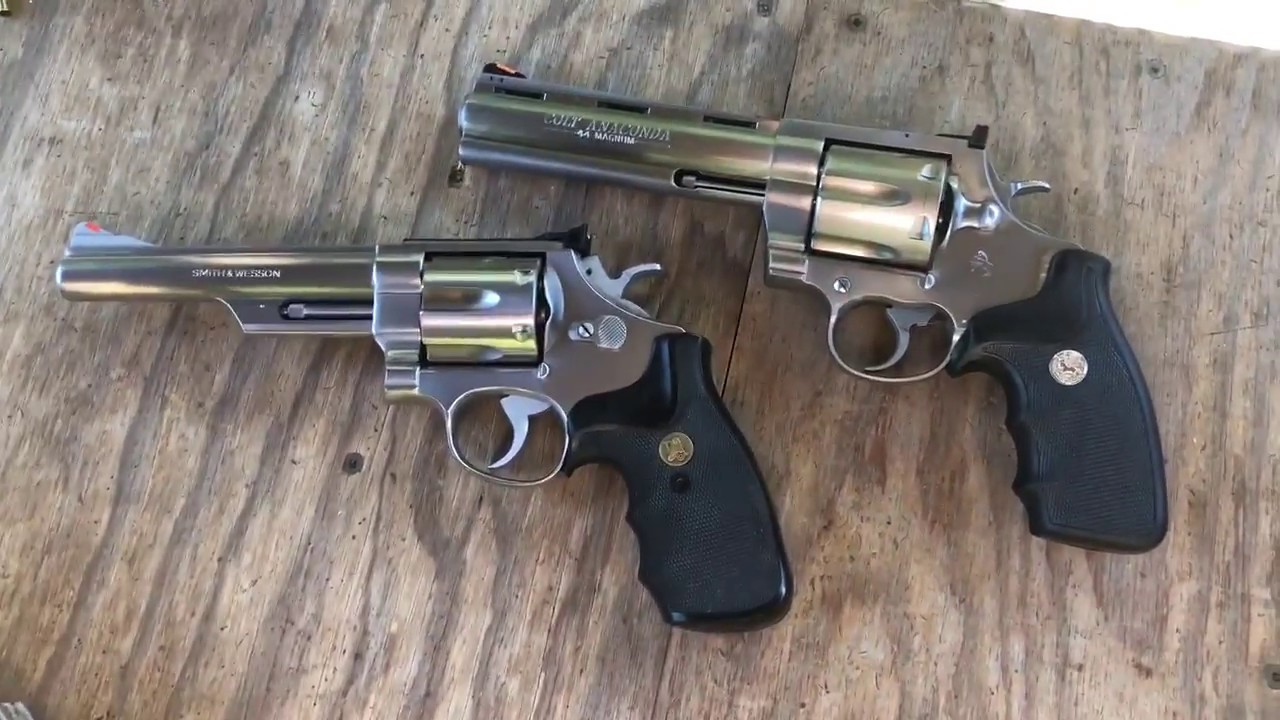 Smith wesson vs colt 44 magnum youtube