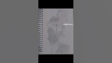 How to Draw Kakashi 🥶🔥 easy step by step drawing #art #draw #drawing #howtodraw #animeart #shorts