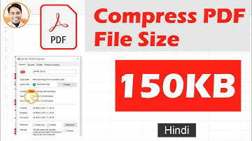 150 kb size ki pdf file kaise banaye 150kb pdf file size compress karne ke liye konsa tool use kare