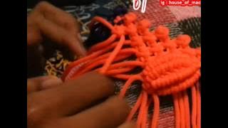 Tutorial Membuat tas tali kur motif Kerang Besar part 1