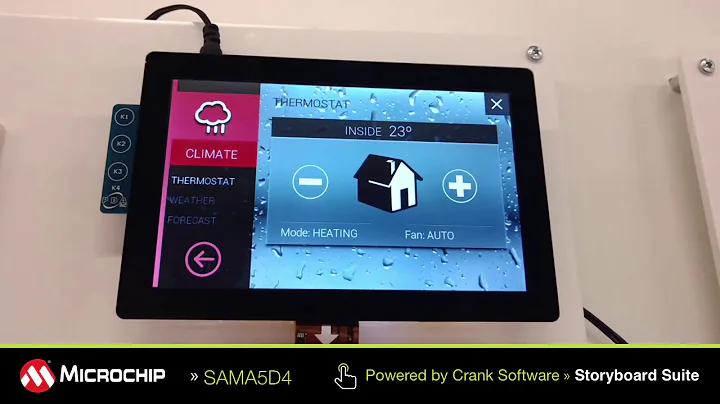 Microchip SAMA5D4 and Storyboard | Crank Software Sample GUI Demo