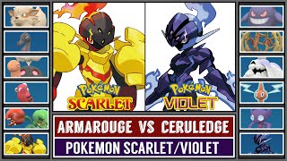 Armarouge Vs Ceruledge Fire Vs Ghost Pokémon Scarlet & Violet Battle