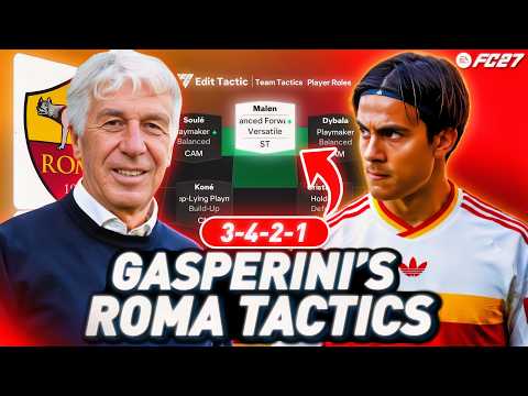 Mastering Gasperini's Roma 3-4-2-1 Tactics In FC 27