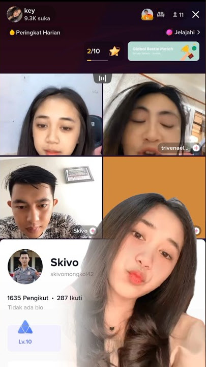 Live Tiktok polisi ganteng   tiga cewek caantik