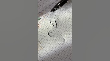 How I write letter “S” in Calligraphy #shorts #calligraphy #handlettering #copperplate #flourishing