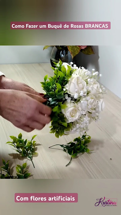 Como Fazer um Buquê de Noiva Fácil com Flores Artificiais estilo redondo #buquedenoiva #noivas