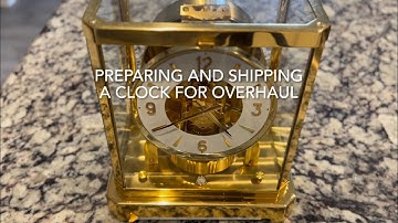 Shipping and start up of your new Atmos clock. ￼