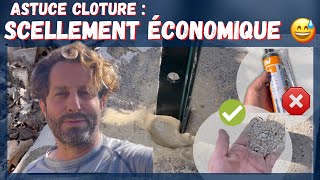 Astuce Clôture : Scellement FACILE et Économique 🤩