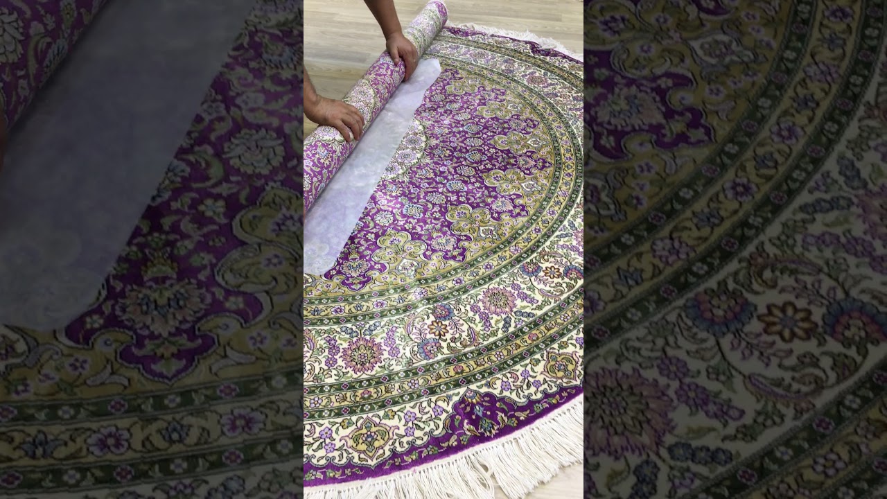 6x6ft Round traditional Handmade carpet living room classic pattern oriental area silk rugs