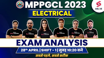 MPPGCL EXAM ANALYSIS 2023 | 28 April Shift-1 MPPGCL ELECTRICAL PAPER ANALYSIS 2023 | MPPGCL JE 2023
