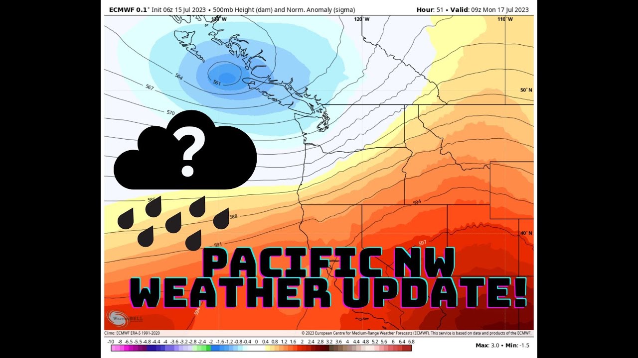 Pacific NW Weather: A Cooldown, but what about rain? - YouTube