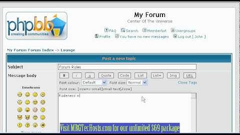 phpbb2 admin announcement 1