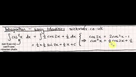 A level Maths (C4 Edexcel): Integration using Identities by sickmafs.co.uk