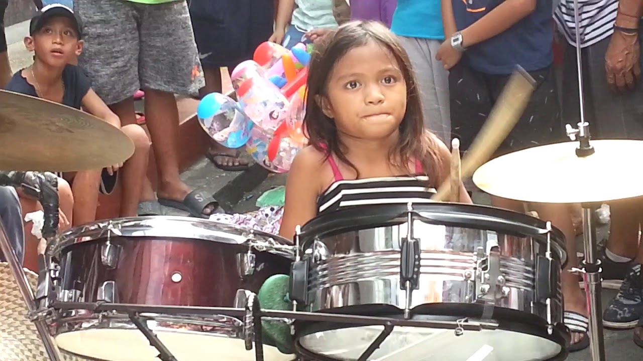 awesome drum girl sa binondo YouTube