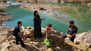 Our Battle With Winter Building A Shelter On An Island And Fishing In The Heart Of A Mountain River