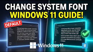 How to Change the System Font in Windows 11 (Step-by-Step) 2026
