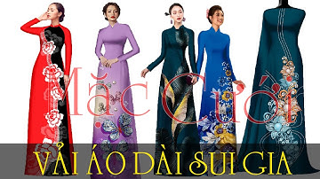 Mẫu áo dài LÀM SUI GIA mặc đám cưới đẹp mà lại sang💖Vải Áo Dài S