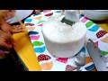 タイ人が教えるヤングココナッツを包丁でカットする方法 - How to cut young coconut
