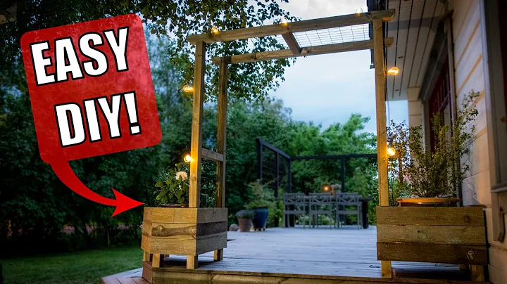 First Time Building Garden Arbor With Raised Planter Boxes DIY Full Guide