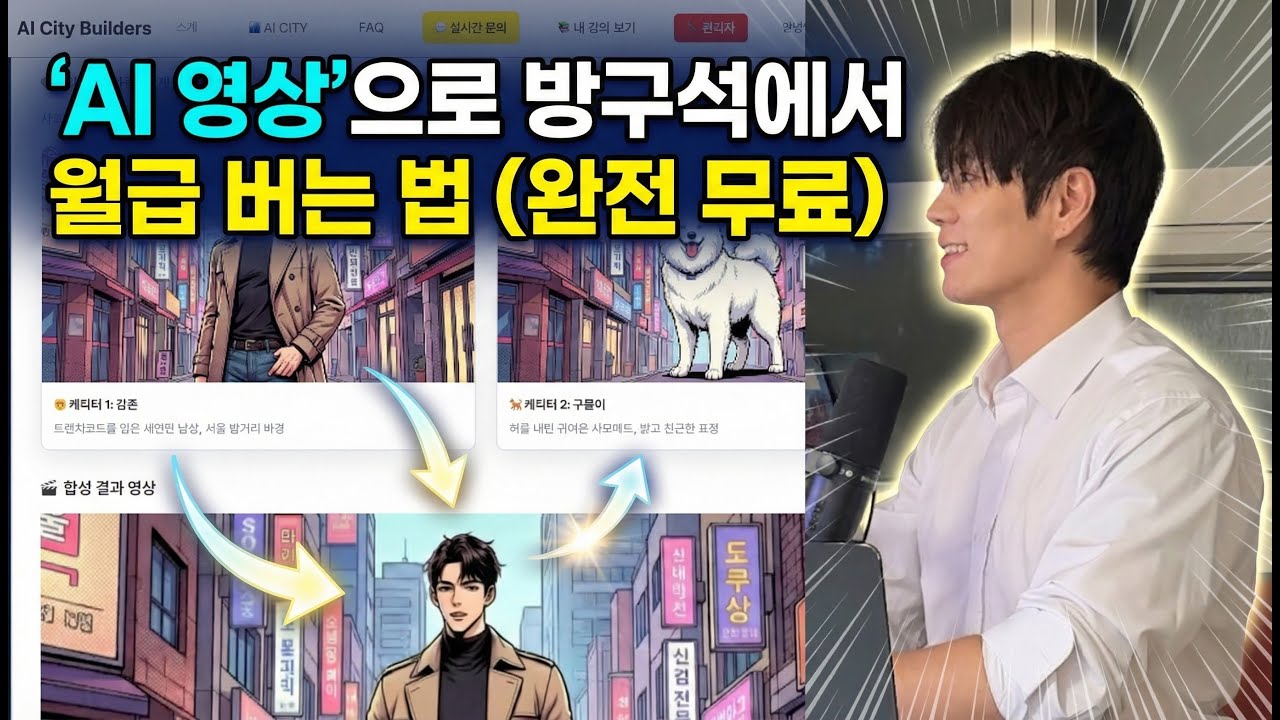 [연속 라이브 데이13] 얼굴 공개 X, 촬영 X... 'AI 영상'으로 방구석에서 월급 버는 법 (완전 무료)