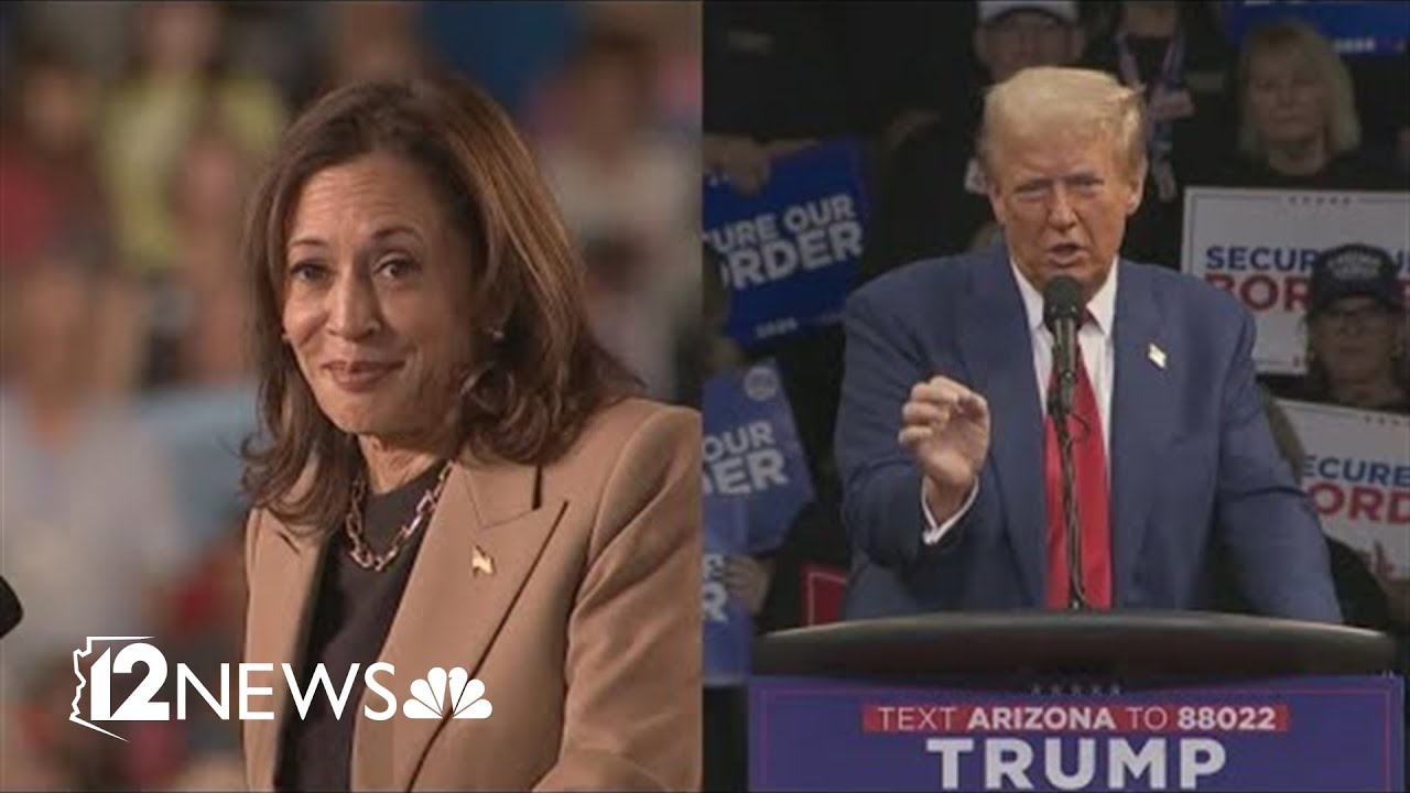 Harris and Trump campaign in Arizona just days before election - YouTube