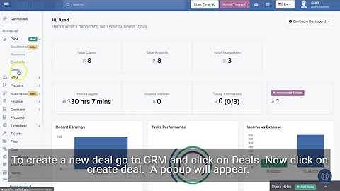 How To Create a Deal In Agiled CRM