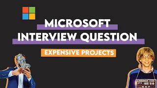 SQL Interview Questions From MICROSOFT | Expensive Projects (Data Science Interview Questions)