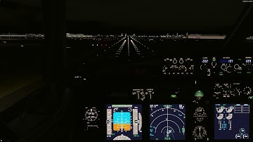 P3D v4 | PMDG 737NGX | Tokyo Haneda RJTT - RW22 Night landing