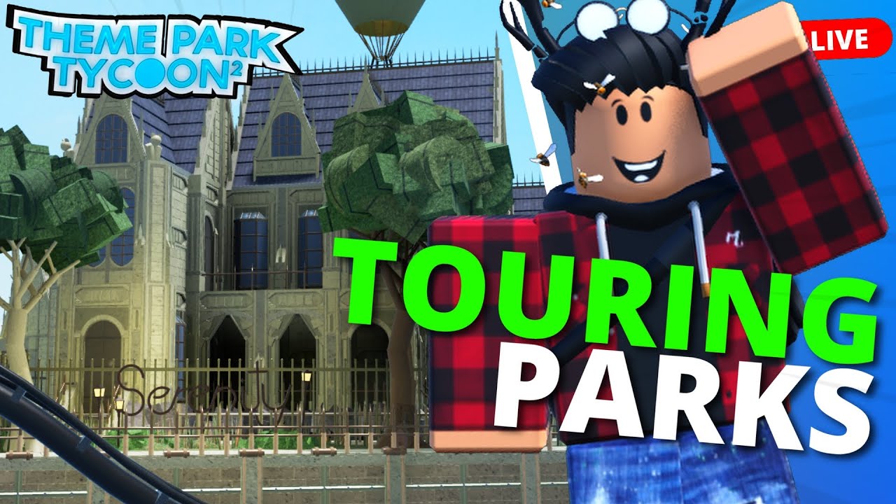 🔴Touring YOUR Amazing Parks In Theme Park Tycoon 2😃