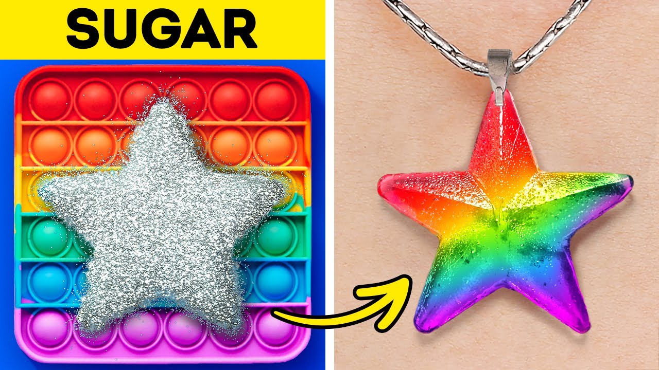 RAINBOW JEWELRY COMPILATION | Wonderful DIY Accessories With Clay, Resin, Glue Gun And 3D-Pen