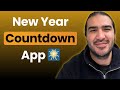 Day 31/31: I Built a New Year Countdown App 🎆 | Build in Public