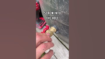 Easy diy rain barrel #shorts #gardentips #gardening #growingfood #rainbarrel #water #sustainability