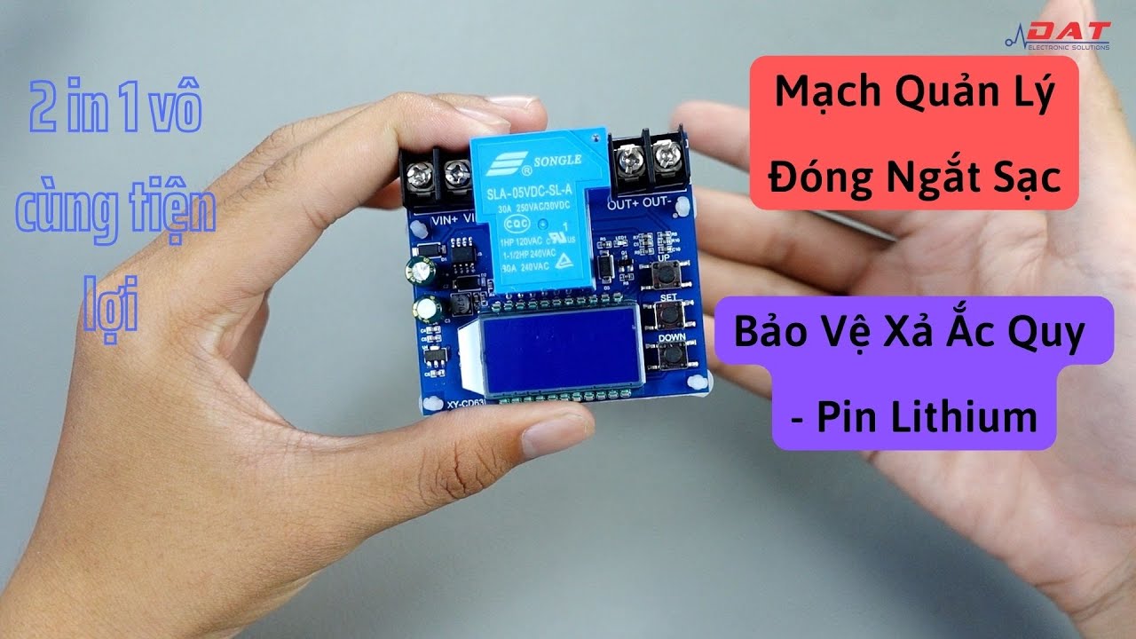 Mạch Quản Lý Đóng Ngắt Sạc - Bảo Vệ Xả Ắc Quy - Pin Lithium | Điện tử ...