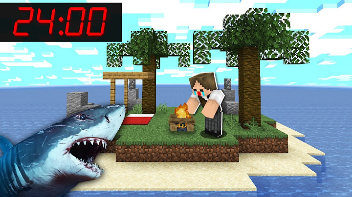 Minecraft: TENTANDO SOBREVIVER 24 HORAS EM UMA ILHA DESERTA!