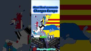 Most liked comments changes Europe #shorts #mapping
