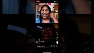Bfb Da PackMan live with Lizzo asks her on a Date 😍!! (She said yes) 3-7-2021 *Flirting*