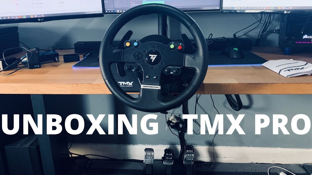 Thrustmaster TMX PRO Force Feedback Racing Wheel REVIEW! - UNBOXING 