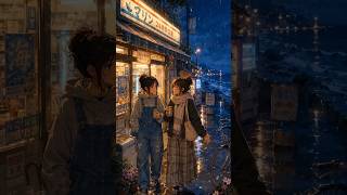 Cozy Rainy Night by the Ocean 🌧️ | Anime Lofi Ambience