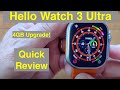 VALDUS Hello Watch 3 Plus Ultra Apple Watch Shape 4GB Music BT Call AMOLED Smartwatch:QuickOverview