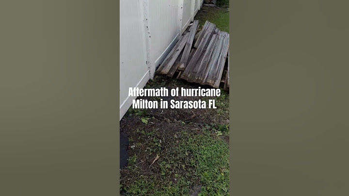 Aftermath of hurricane Milton in Sarasota Florida