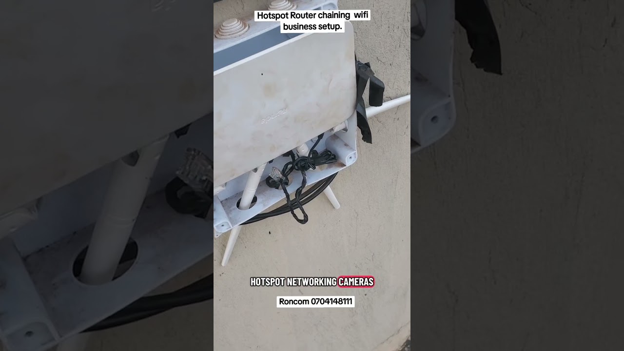 Hotspot Router chaining  wifi business setup with roncom networking solutions in Uganda 